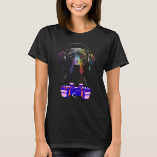 Gaming Weimaraner Dog Player Animal Video Gamer Me T-Shirt