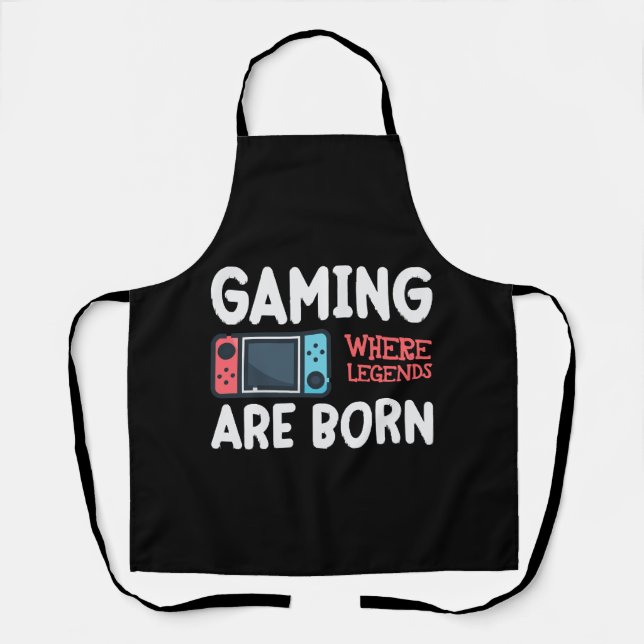 gaming where legends are born apron (Front)
