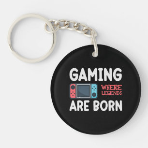 gaming where legends are born key ring