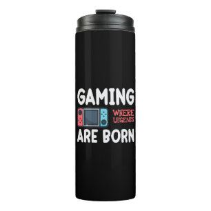 gaming where legends are born thermal tumbler