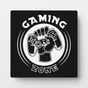 Gaming Zone, Mancave - Funny Video Gamer, Gaming P Plaque