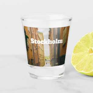 Gamla Stan, Stockholm Souvenir, Retro European Shot Glass