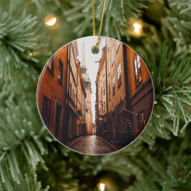 Gamla Stan, Stockholm, Sweden  Ceramic Tree Decoration (Tree)