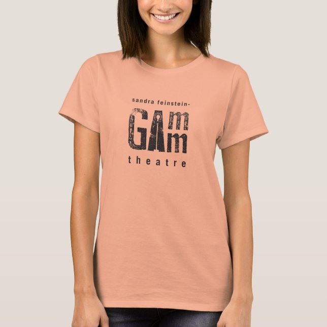 Gamm Theatre Women's Fitted Tee Grey (Front)