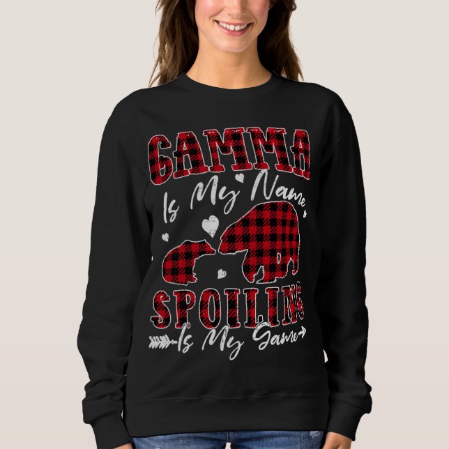 Gamma Is My Name Spoiling Is My Game Costume Red P Sweatshirt (Front)
