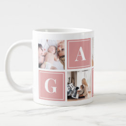 Gamma Photo Collage Custom Giant Coffee Mug