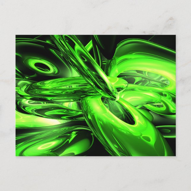 Gamma Radiation Abstract Postcard (Front)