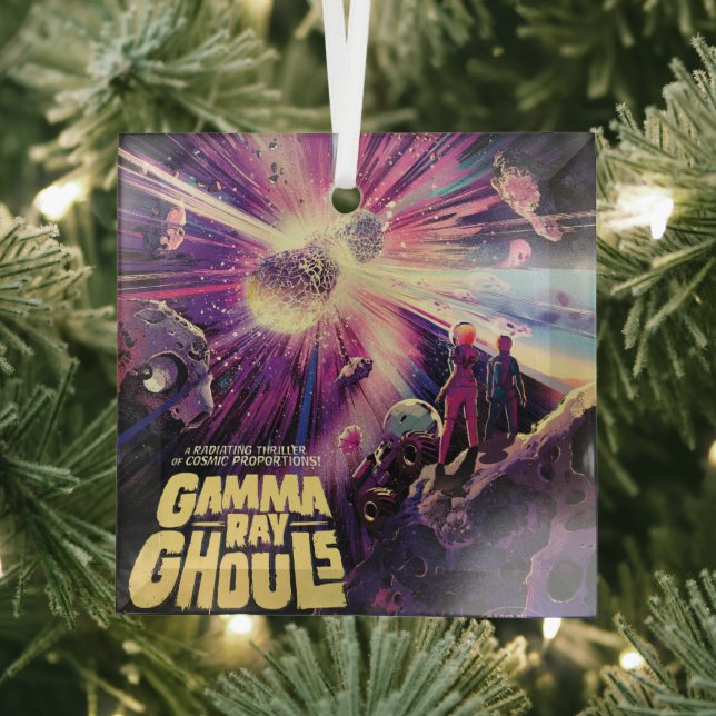 Gamma Ray Burst Pulsars Kilonova Cosmic Collision Glass Tree Decoration (Insitu)