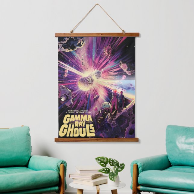 Gamma Ray Burst Pulsars Kilonova Cosmic Collision Hanging Tapestry (Living Room)