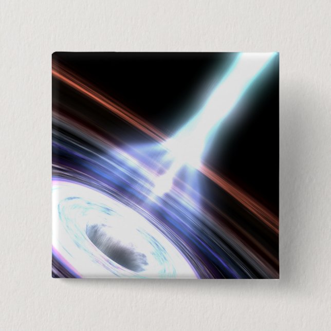 Gamma Rays in Galactic Nuclei 2 15 Cm Square Badge (Front)