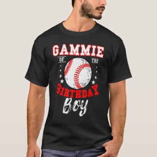 Gammie Of The Birthday Boy Baseball Theme Bday Cel T-Shirt