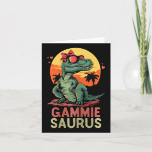 Gammiesaurus Dino Dinosaur Gammie-saurus T-rex Fun Card