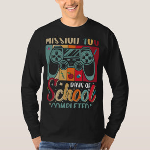 Gamming boy controller Mission 100 days of school  T-Shirt