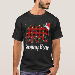 Gammy Bear Buffalo Red Plaid Matching Family Chris T-Shirt