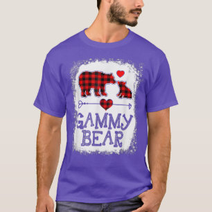 Gammy Bear Christmas Pajama Red Plaid Buffalo Fami T-Shirt