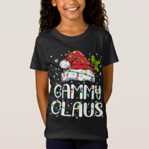 Gammy Claus Christmas Santa Hat Matching Family Xm T-Shirt