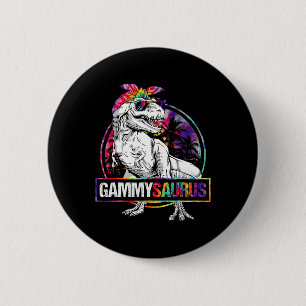 Gammysaurus Dinosaur Gammy Saurus Family Matching  6 Cm Round Badge