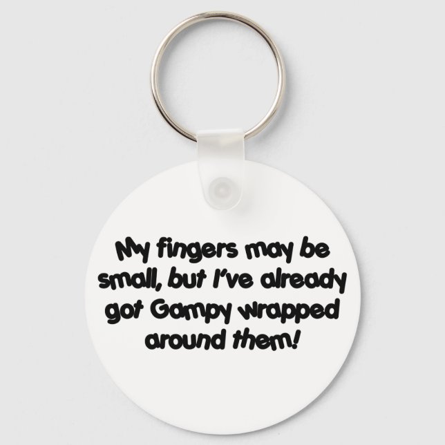Gampy&apos;s Wrapped! Key Ring (Front)