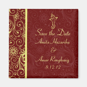 Ganapati Wedding Favour Magnets