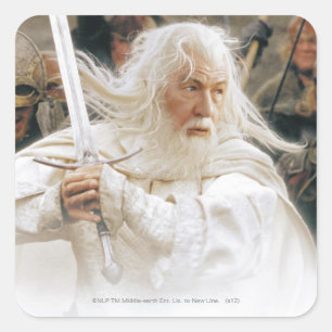 GANDALF™ Fight with Sword Square Sticker