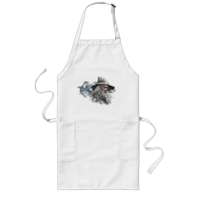 Gandalf Illustration Long Apron (Front)