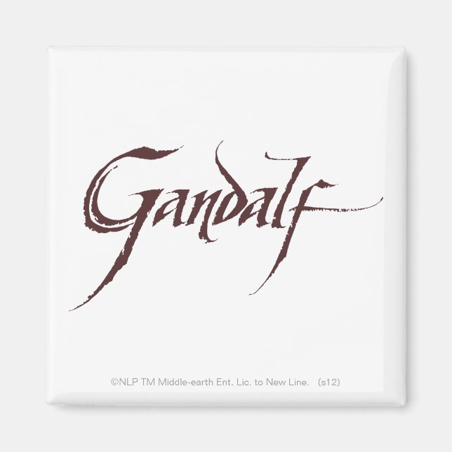 Gandalf Name Solid Magnet (Front)