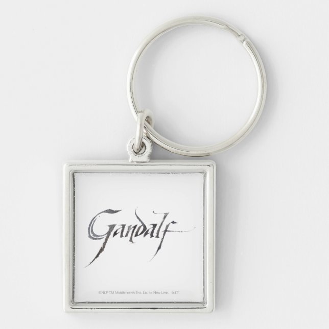 Gandalf Name Textured Key Ring (Front)