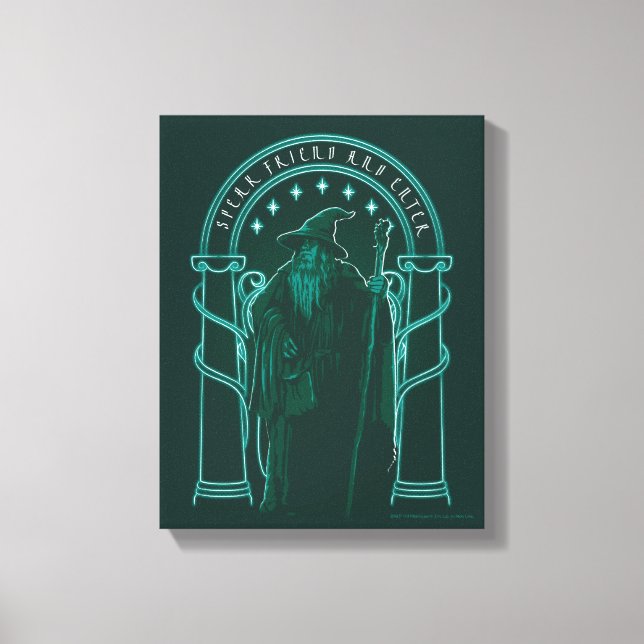 GANDALF™ "Speak Friend And Enter" Doors of Durin Canvas Print (Front)