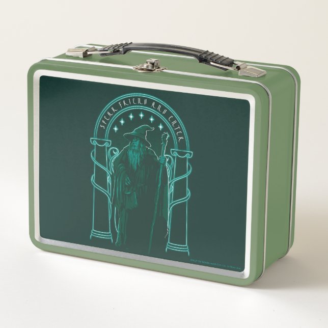 GANDALF™ "Speak Friend And Enter" Doors of Durin Metal Lunch Box (Front)