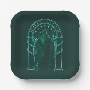 GANDALF™ "Speak Friend And Enter" Doors of Durin Paper Plate