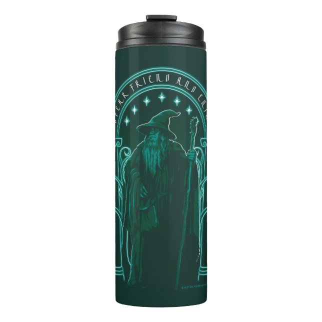 GANDALF™ "Speak Friend And Enter" Doors of Durin Thermal Tumbler (Front)