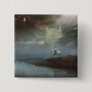 GANDALF™ Takes Hobbits to Guarded City 15 Cm Square Badge