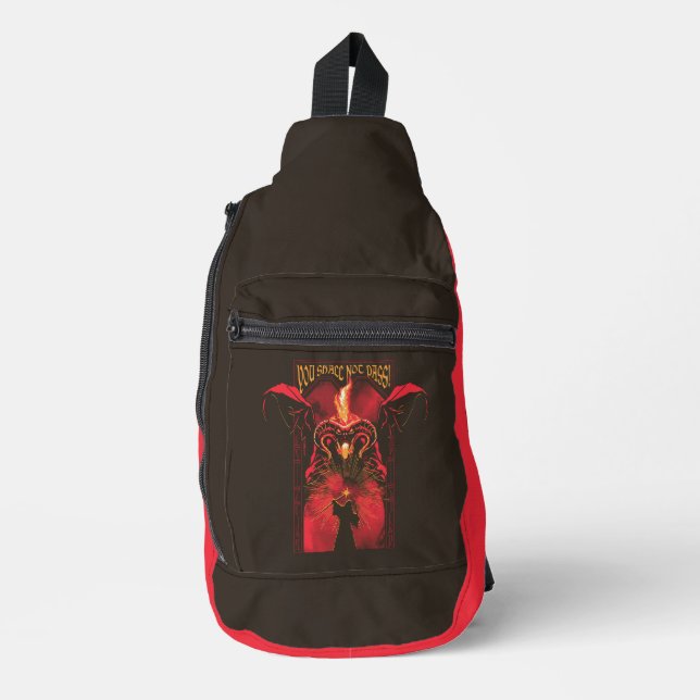 GANDALF™ Vs Balrog "You Shall Not Pass" Graphic Sling Bag (Front)