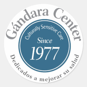 Gándara Center Logo Round Sticker