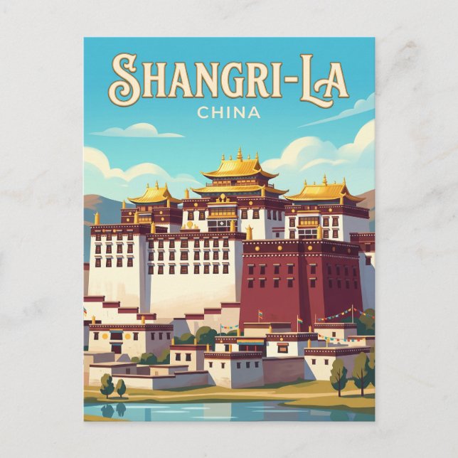 Ganden Sumtseling Monastery China Postcard (Front)
