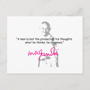 gandhi 2 postcard