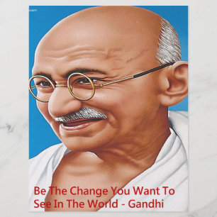 Gandhi & Be The Change Quote