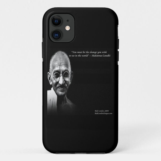 Gandhi Be The Change Quote iPhone 5 Case (Back)