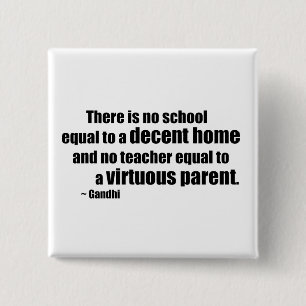 Gandhi Homeschool 15 Cm Square Badge