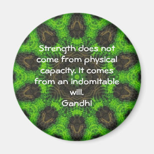Gandhi Inspirational Motivational Quotation Magnet