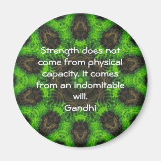 Gandhi Inspirational Motivational Quotation Magnet
