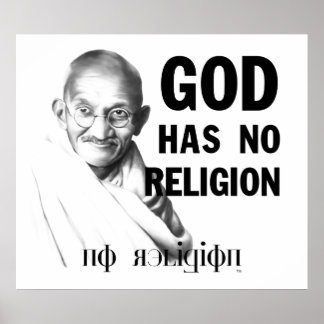 Gandhi on God Poster