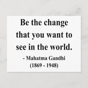 Gandhi Quote 1a Postcard