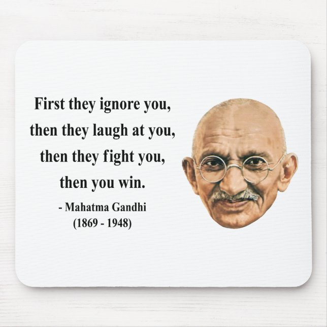 Gandhi Quote 5b Mouse Pad (Front)