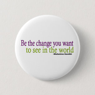 Gandhi Quote 6 Cm Round Badge