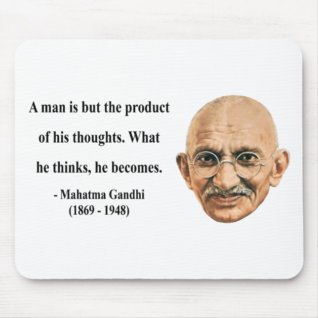 Gandhi Quote 8b Mouse Pad (Front)