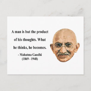 Gandhi Quote 8b Postcard