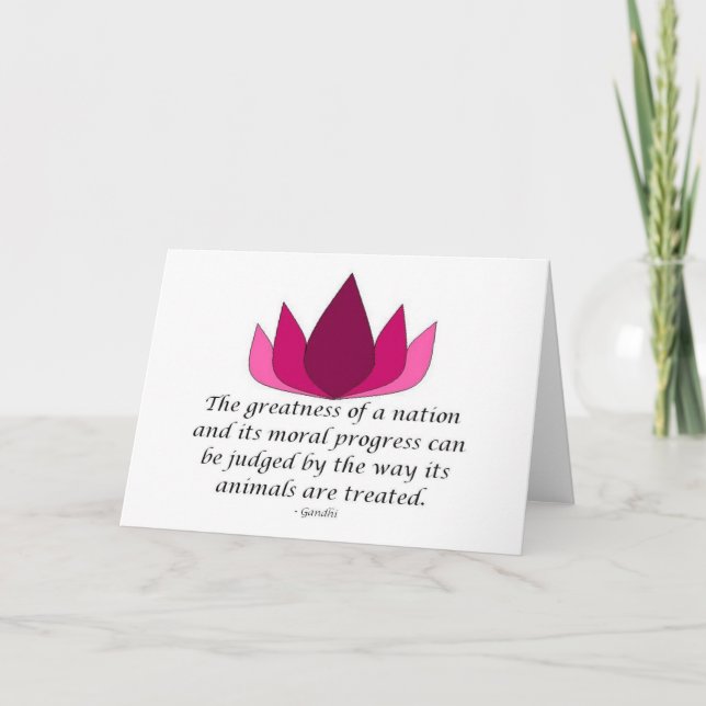 Gandhi Quote Card (Front)