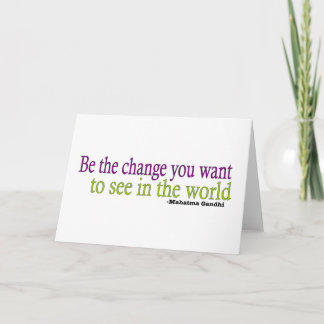 Gandhi Quote Card