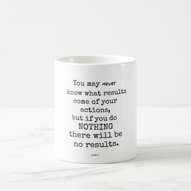 Gandhi Quote Coffee Mug (Center)